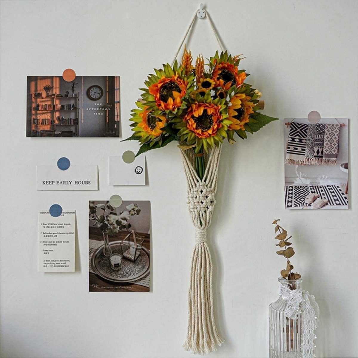 Tapiz tejido avoik 2pzs decoración de pared chic en casa Hogar - Accesorios y Decoración Naty Shop