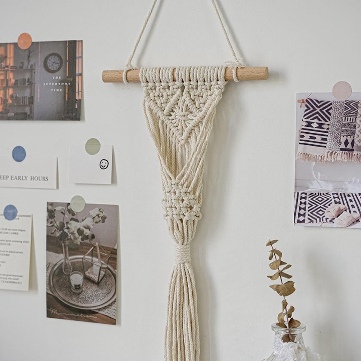 Tapiz tejido avoik 2pzs decoración de pared chic en casa Hogar - Accesorios y Decoración Naty Shop