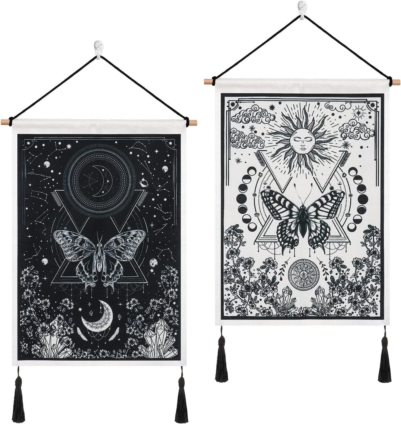 Tapiz betylfoy piezas tapices pequeños lentejuelas sol luna Hogar - Accesorios y Decoraciones Naty Shop Lunar Eclipse