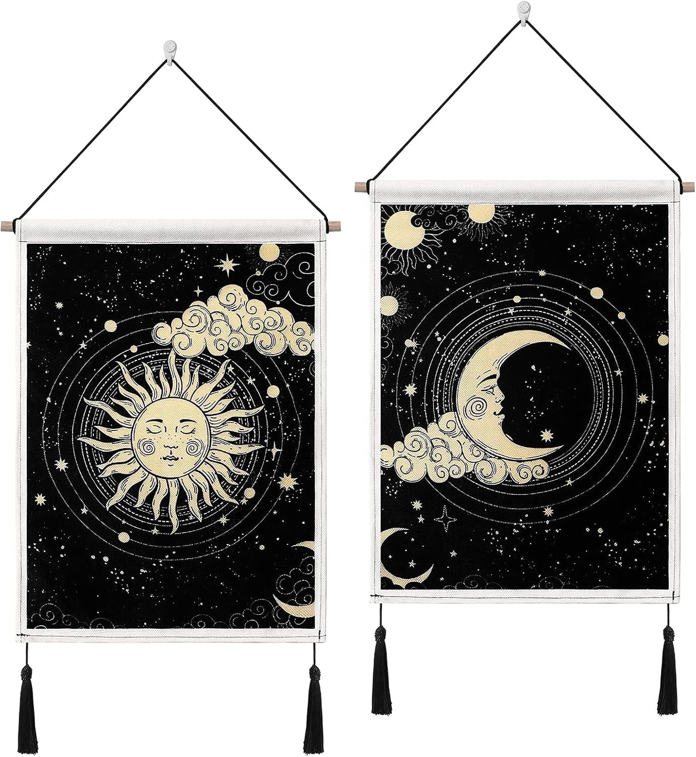 Tapiz betylfoy piezas tapices pequeños lentejuelas sol luna Hogar - Accesorios y Decoración Naty Shop Sol