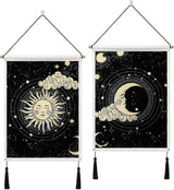 Tapiz betylfoy piezas tapices pequeños lentejuelas sol luna Hogar - Accesorios y Decoración Naty Shop Sol