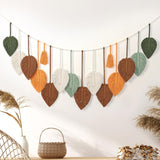 Tapiz betylfoy para colgar en la pared hoja grande deco Hogar - Accesorios y Decoración Naty Shop Naranja