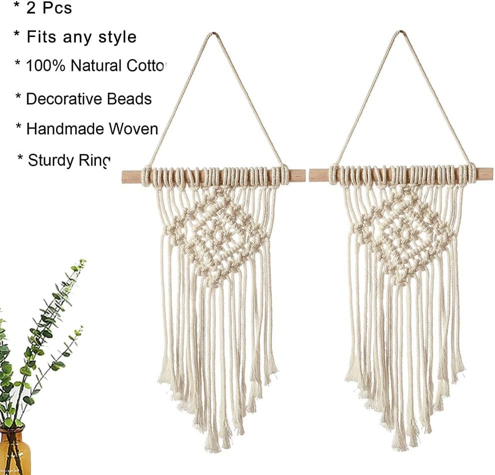 Pieza de tapiz colgante tejido a mano chic Hogar - Accesorios y Decoración Naty Shop