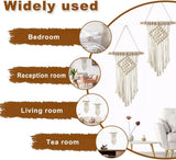 Pieza de tapiz colgante tejido a mano chic Hogar - Accesorios y Decoración Naty Shop