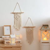 Pieza de tapiz colgante tejido a mano chic Hogar - Accesorios y Decoración Naty Shop