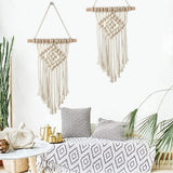 Pieza de tapiz colgante tejido a mano chic Hogar - Accesorios y Decoración Naty Shop