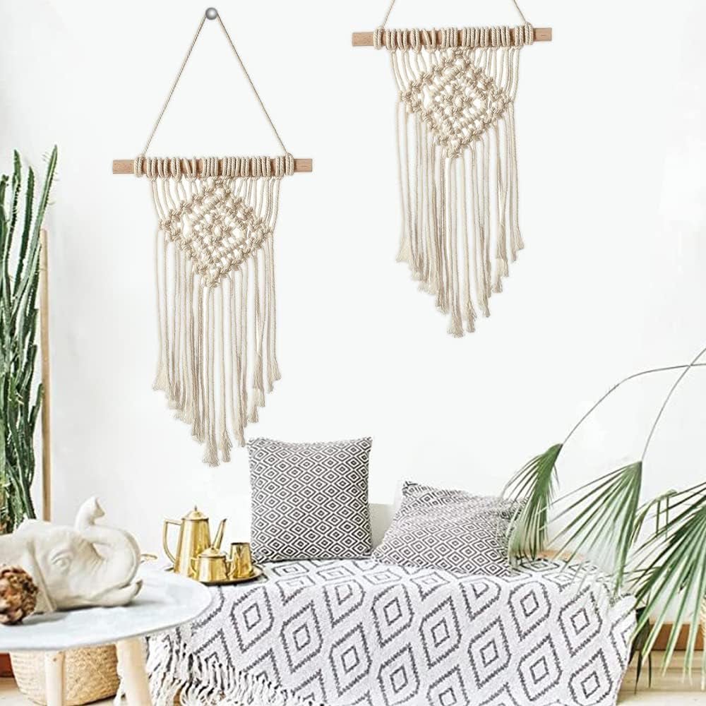 Pieza de tapiz colgante tejido a mano chic Hogar - Accesorios y Decoración Naty Shop