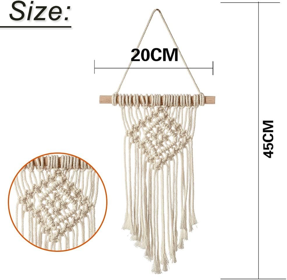 Pieza de tapiz colgante tejido a mano chic Hogar - Accesorios y Decoración Naty Shop