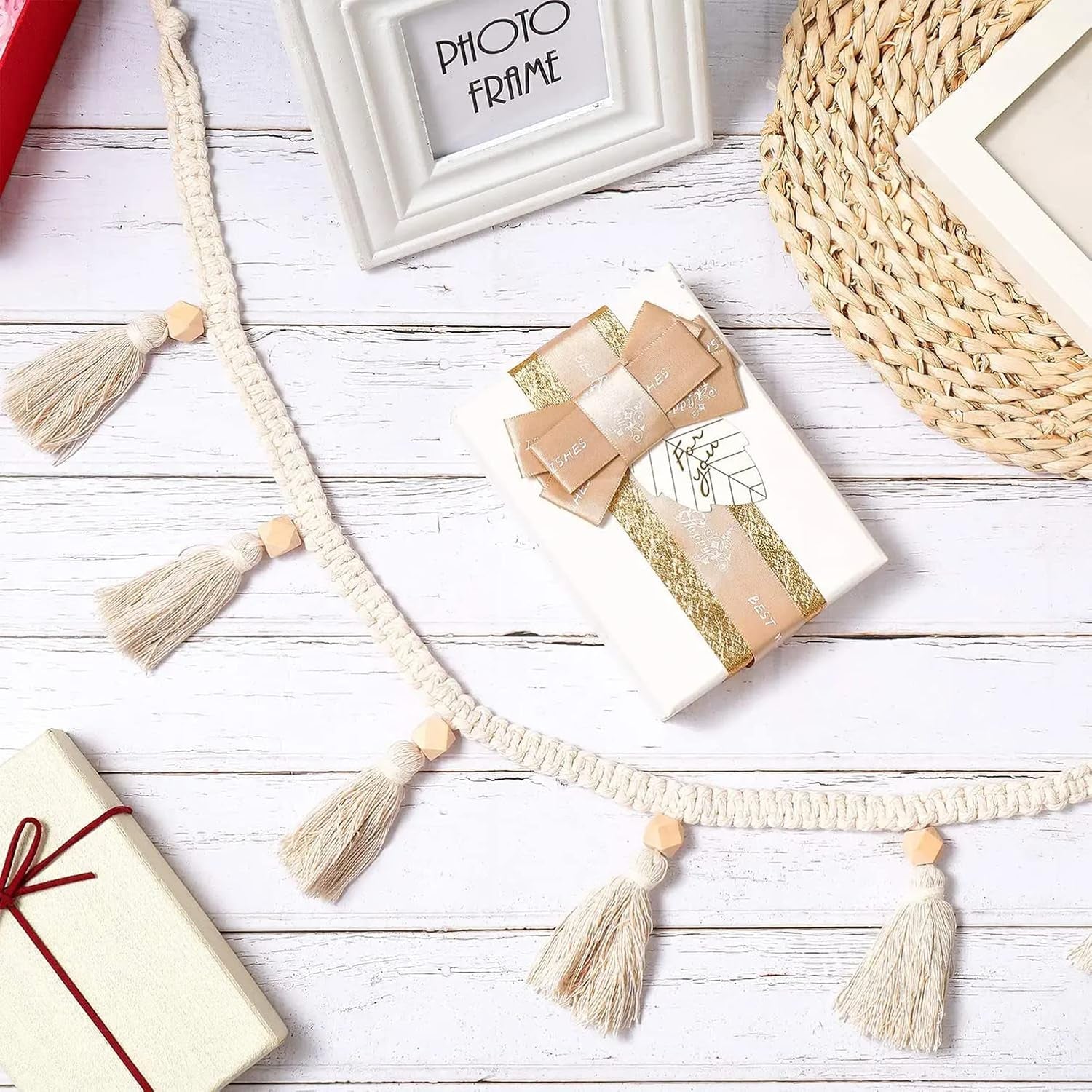 Piezas de tapiz flecos guirnalda pancarta telas de algodón Hogar - Complementos y Decoración Naty Shop