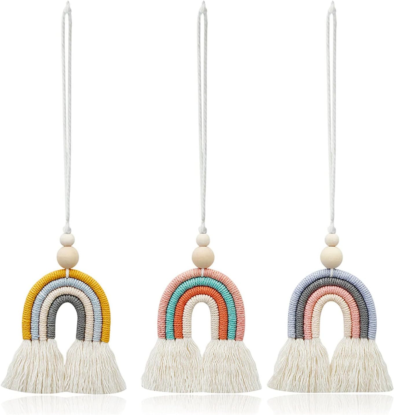 Tapiz piezas tejidas a mano arcoiris14 habitación infantil arcoiris pared14 arcoiris Hogar - Accesorios y Decoraciones Naty Shop Default Title