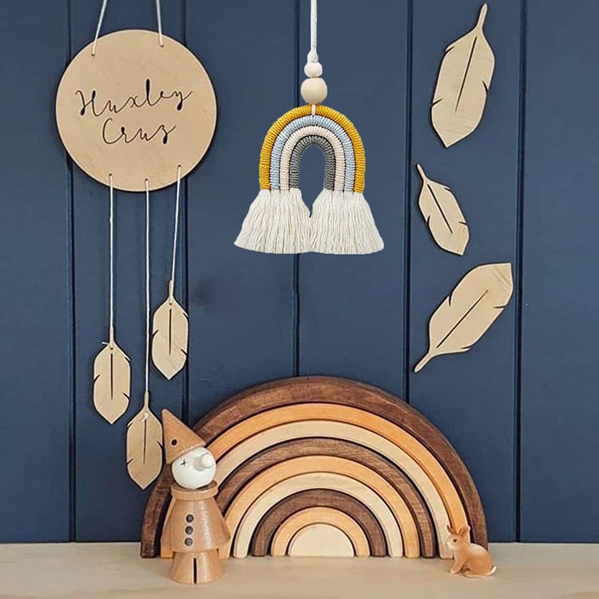 Tapiz de piezas tejidas a mano arcoiris14 habitación infantil pared arcoiris14 Casa arcoiris - Accesorios y Decoraciones Naty Shop