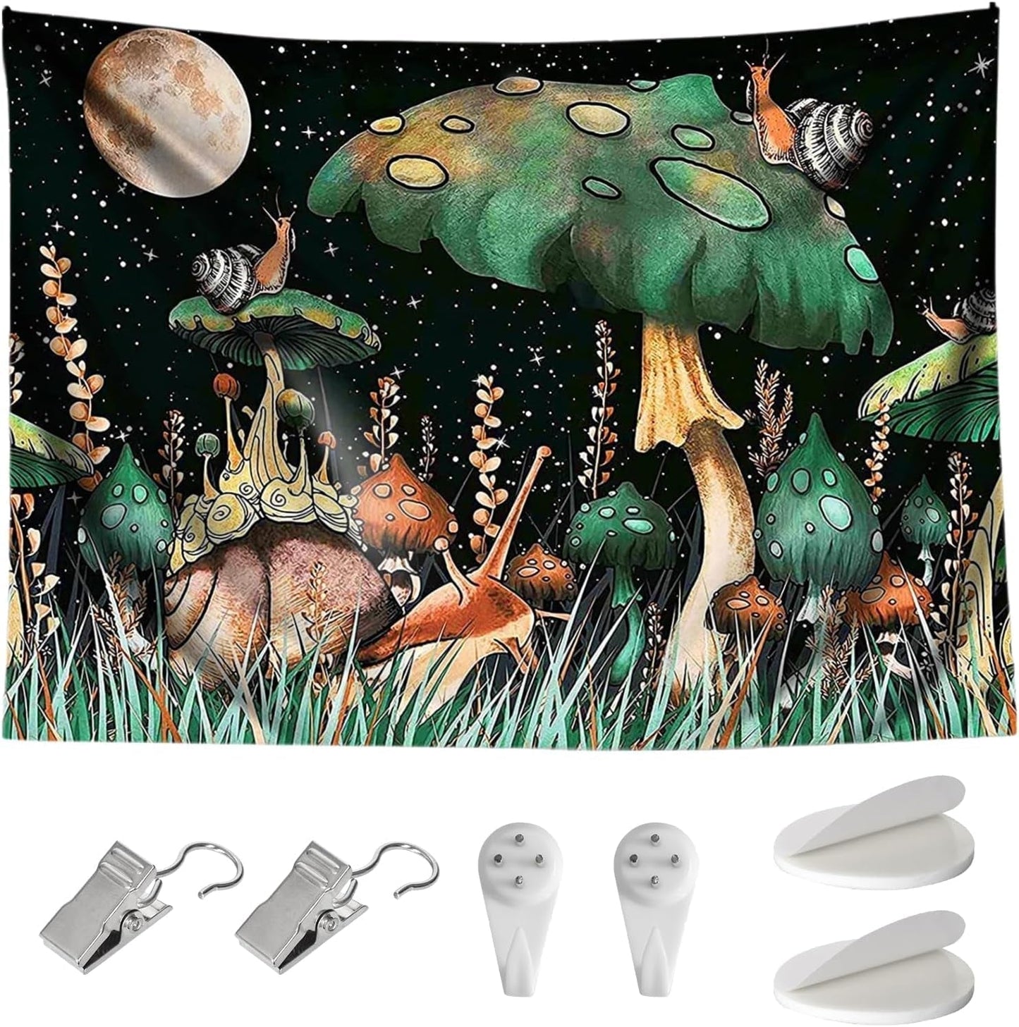 Tapiz setas de la selva colgando caracoles del bosque Hogar - Accesorios y Decoración Naty Shop