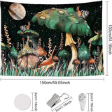 Tapiz setas de la selva colgando caracoles del bosque Hogar - Accesorios y Decoración Naty Shop