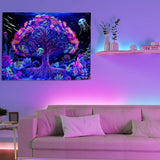 Tapiz árbol de la vida mandala fluorescente Hogar - Accesorios y Decoración Naty Shop