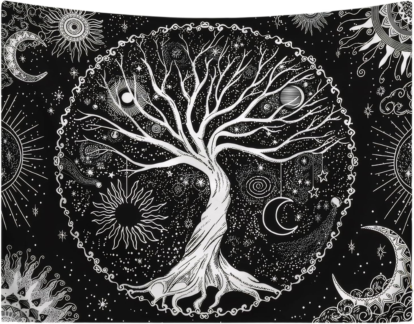 Tapiz árbol vida sol luna Hogar - Accesorios y Decoraciones Naty Shop Default Title