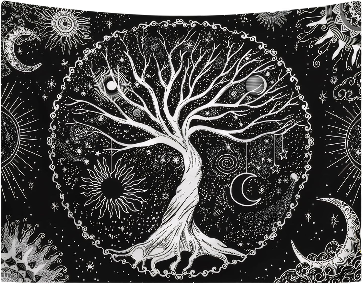 Tapiz árbol vida sol luna Hogar - Accesorios y Decoraciones Naty Shop Default Title
