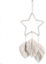 Tapiz deco atrapasueños tejido blanco decoración de pared Hogar - Accesorios y Decoraciones Naty Shop Primavera Estelar