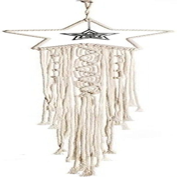 Tapiz deco atrapasueños tejido blanco decoración de pared Hogar - Accesorios y Decoraciones Naty Shop Blanco