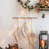 Tapiz deco atrapasueños tejido blanco decoración pared Hogar - Accesorios y Decoración Naty Shop Arco de chapa