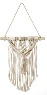 Tapiz deco atrapasueños tejido blanco decoración de pared Hogar - Accesorios y Decoración Naty Shop Borlas pequeñas