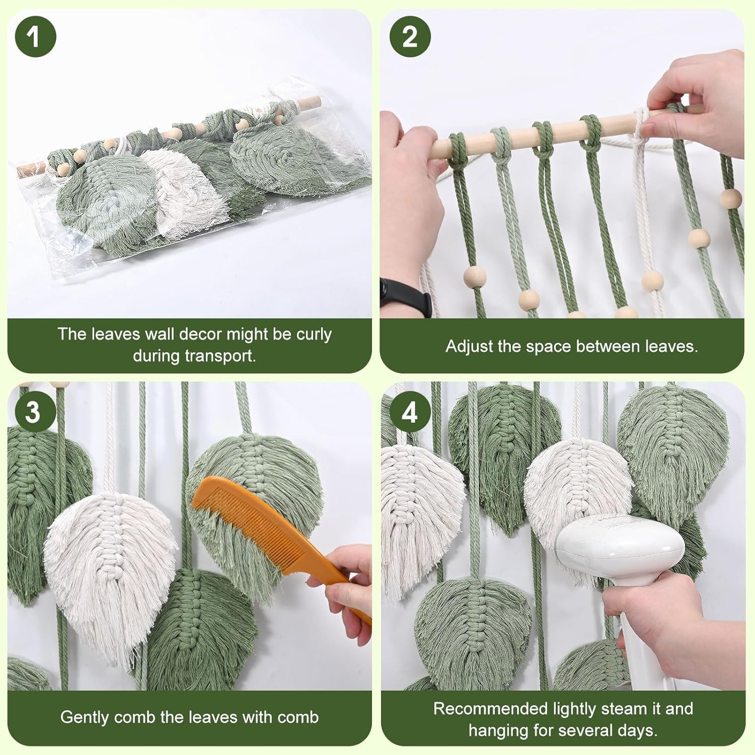 Tapiz de decoración verde para habitación infantil Hogar - Accesorios y Decoración Naty Shop