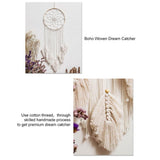 Tapiz atrapasueños blanco grande con borla hecha a mano Casa - Accesorios y Decoraciones Naty Shop