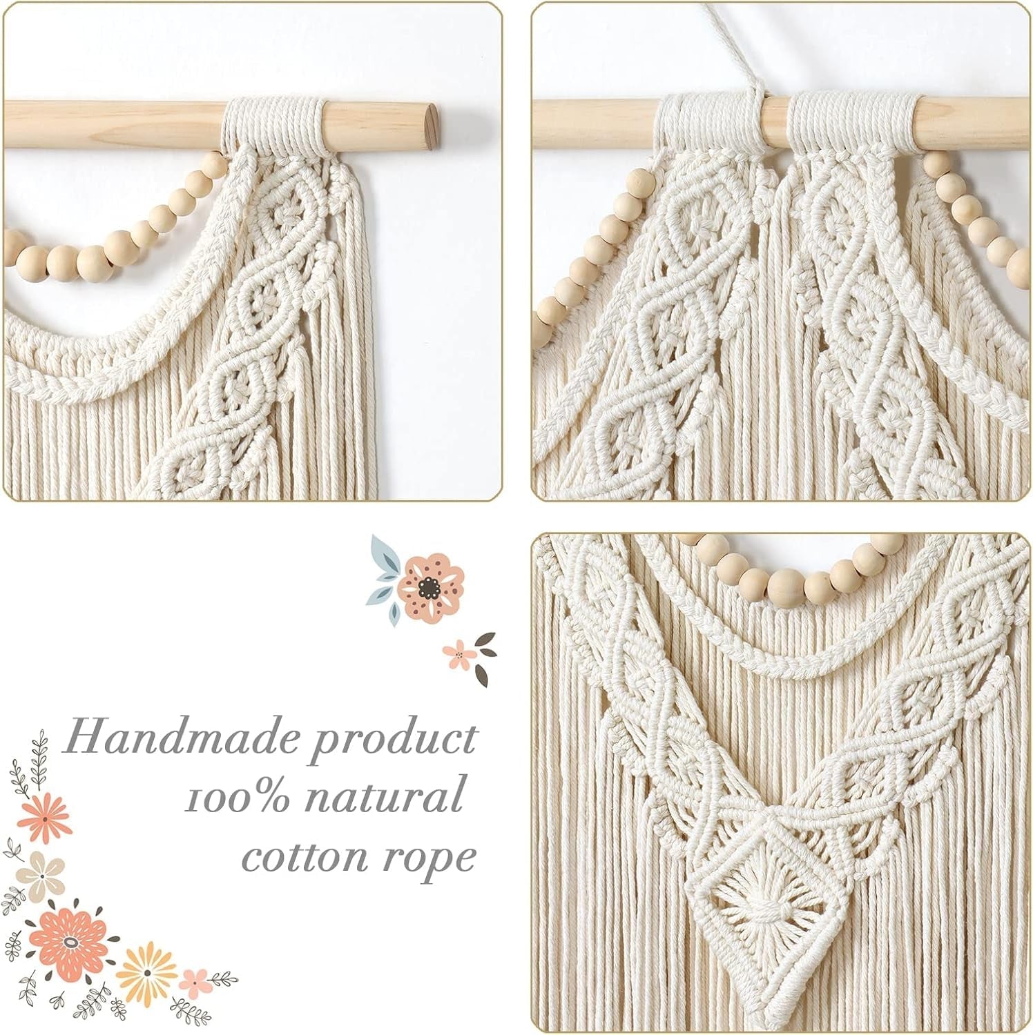Tapiz dremisland grande deco tejido beige Casa - Accesorios y Decoraciones Naty Shop