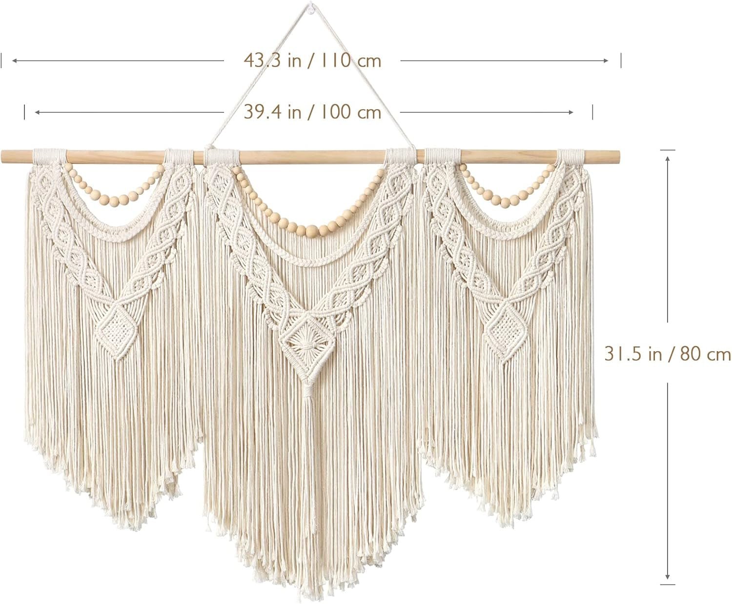 Tapiz dremisland grande deco tejido beige Casa - Accesorios y Decoraciones Naty Shop