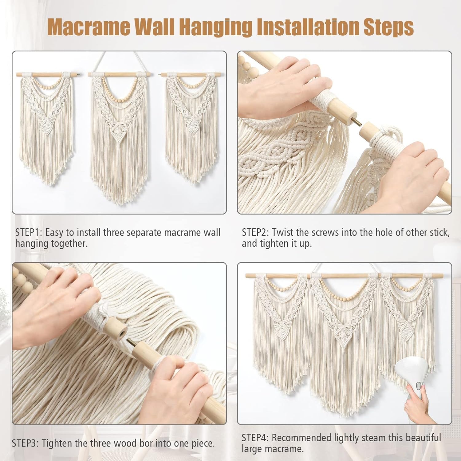 Tapiz dremisland grande deco tejido beige Casa - Accesorios y Decoraciones Naty Shop