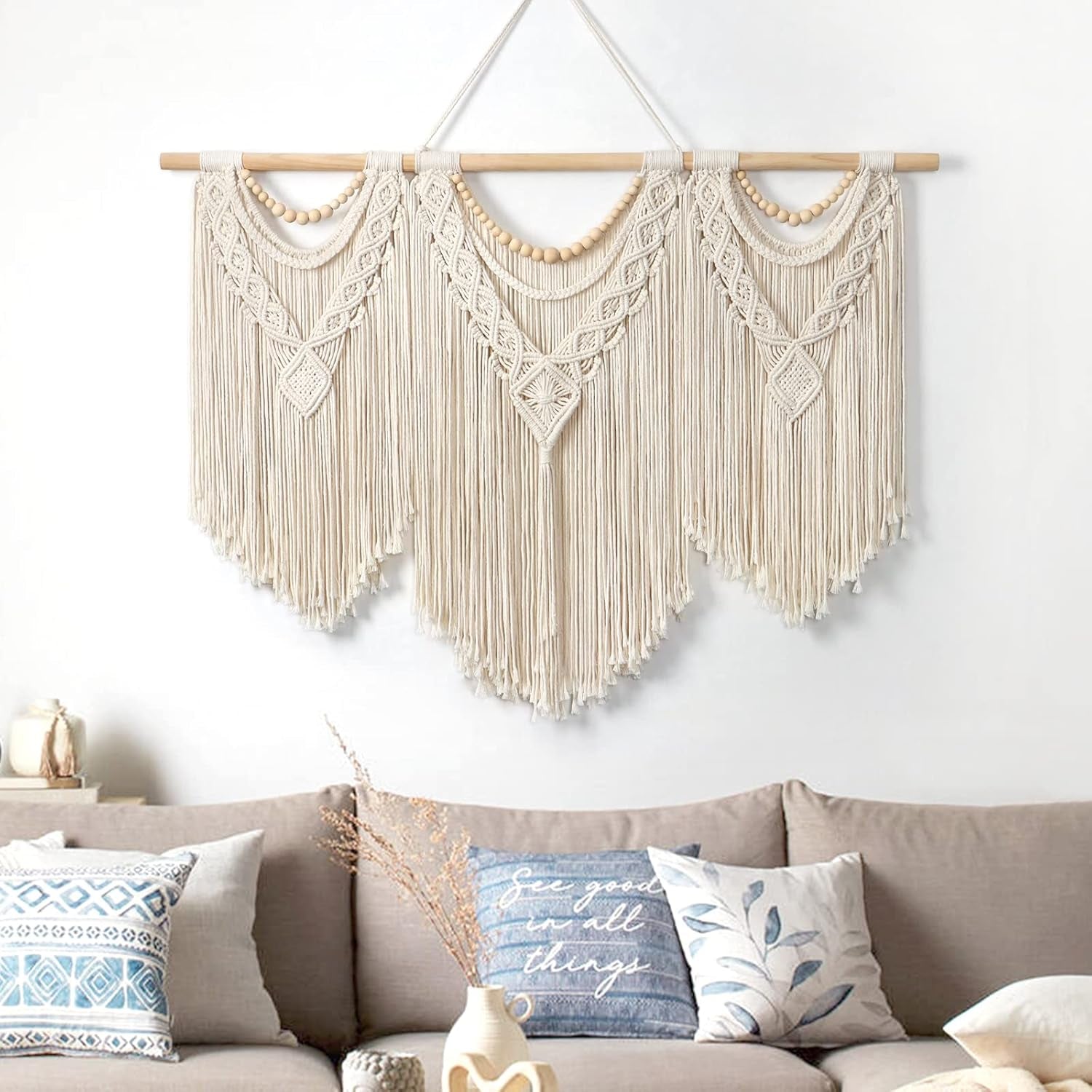 Tapiz dremisland grande deco tejido beige Casa - Accesorios y Decoraciones Naty Shop