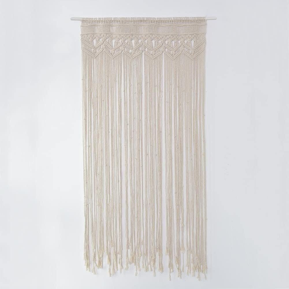 Tapiz de hilo, cortina tejida, puerta de habitación, separador de ambientes, Hogar - Accesorios y Decoración Naty Shop