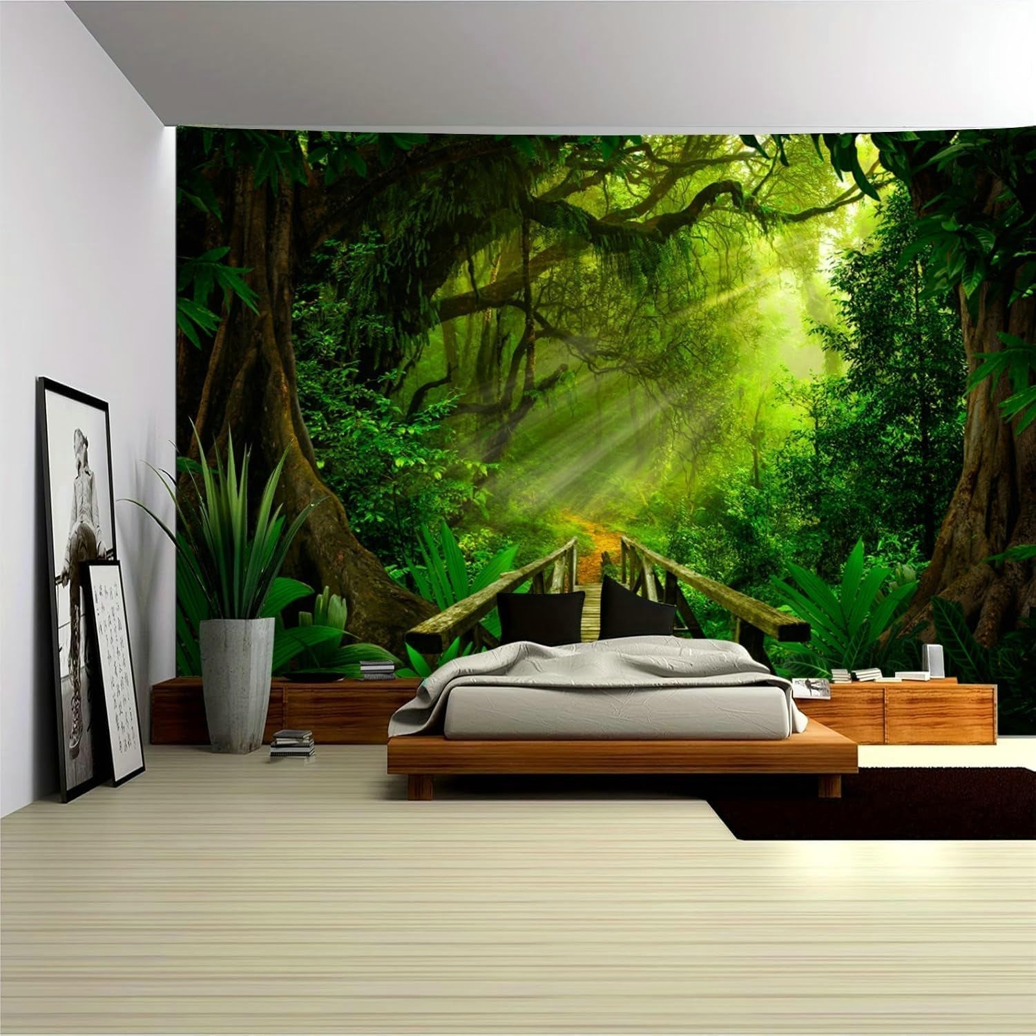 Tapiz verde bosque colgante exterior Hogar - Accesorios y Decoración Naty Shop