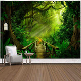 Tapiz verde bosque colgante exterior Hogar - Accesorios y Decoración Naty Shop