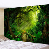 Tapiz verde bosque colgante exterior Hogar - Accesorios y Decoración Naty Shop