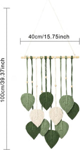Tapiz de cuerda de algodón hecho a mano plantas decorativas boda Hogar - Accesorios y Decoración Naty Shop