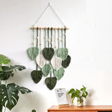 Tapiz de cuerda de algodón hecho a mano plantas decorativas boda Hogar - Accesorios y Decoración Naty Shop