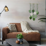 Tapiz de hojas hecho a mano con ganchos para habitación Hogar - Accesorios y Decoración Naty Shop
