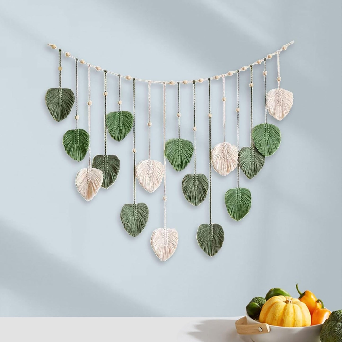 Tapiz grande de hojas tejidas para habitación infantil de mujer Hogar - Complementos y Decoración Naty Shop