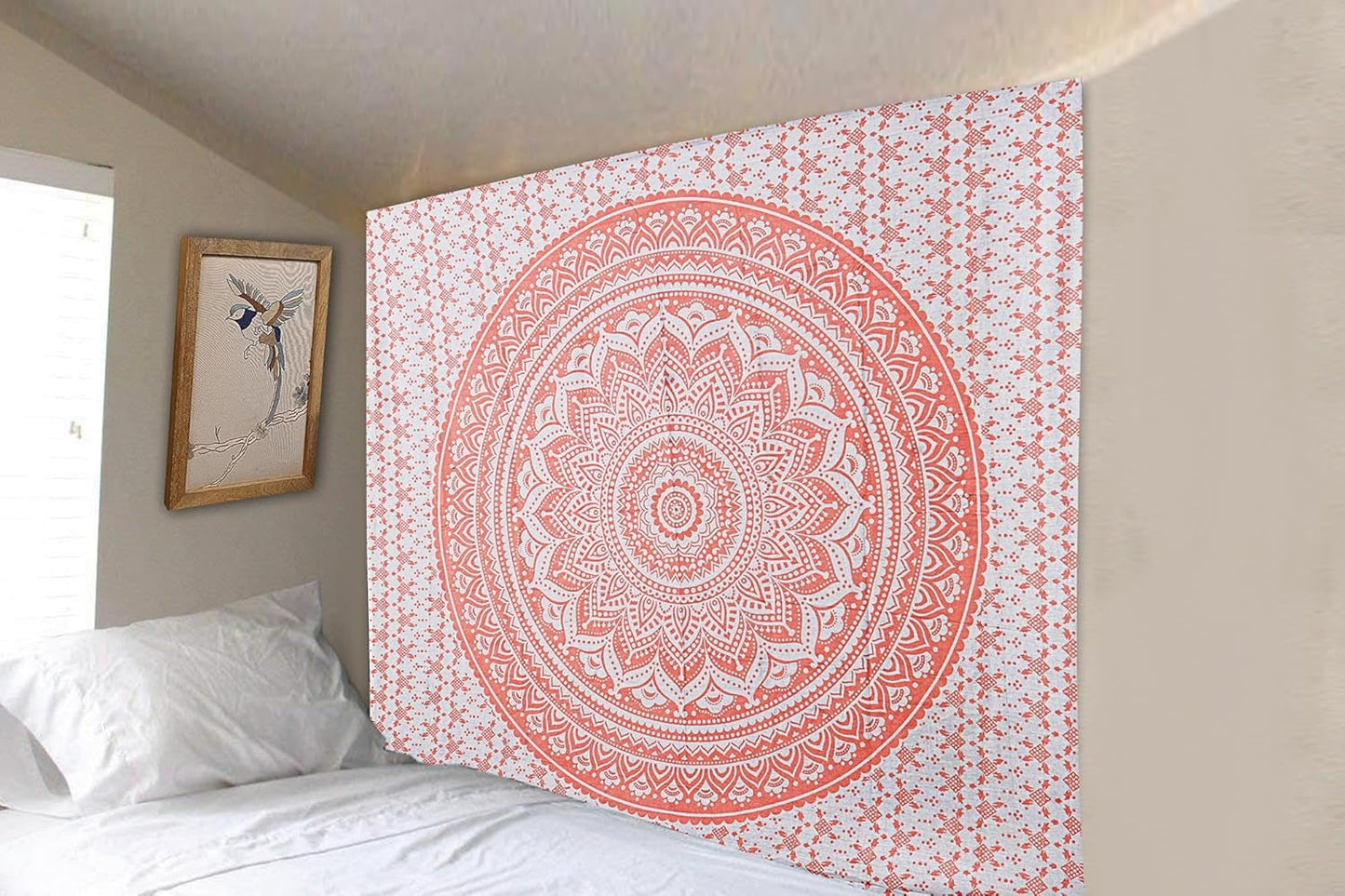 Tapiz de decoración mandala rosa finura Hogar - Accesorios y Decoración Naty Shop