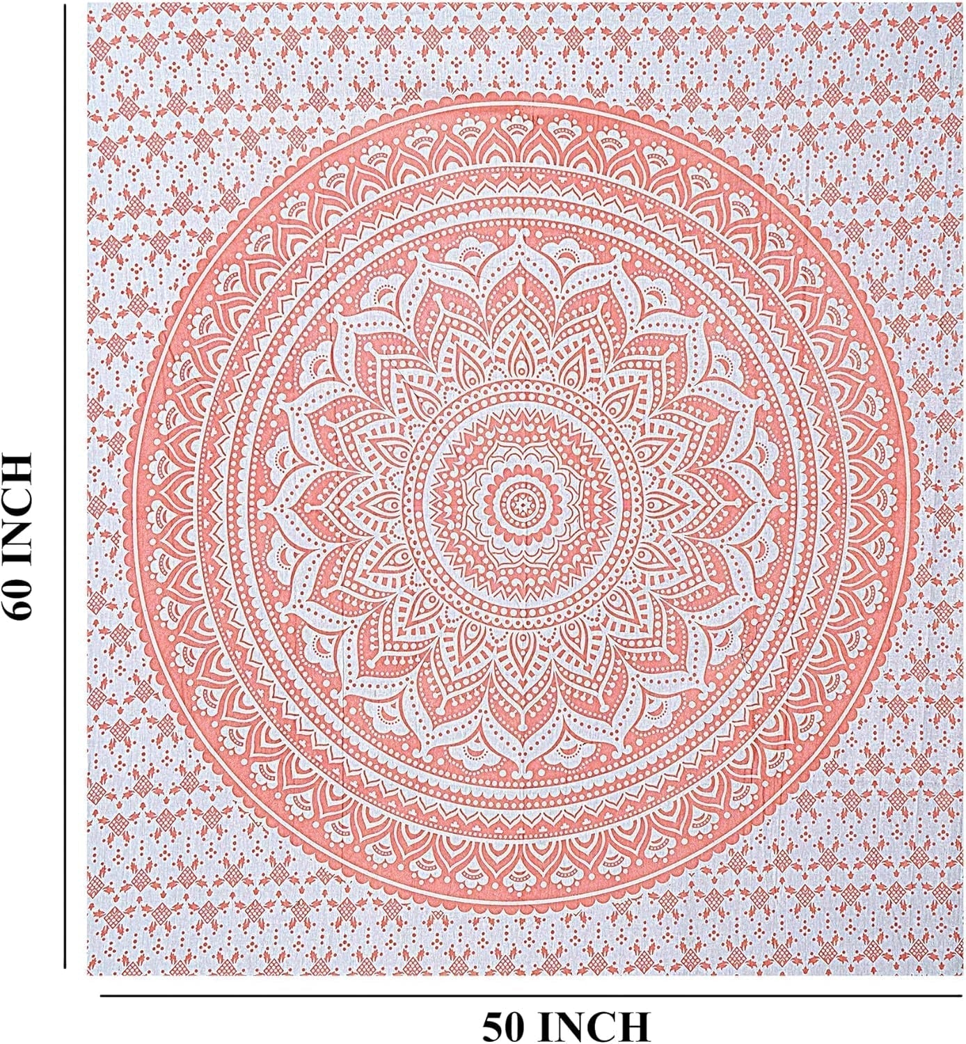 Tapiz de decoración mandala rosa finura Hogar - Accesorios y Decoración Naty Shop