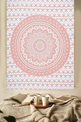 Tapiz de decoración mandala rosa finura Hogar - Accesorios y Decoración Naty Shop