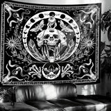 Tapiz gotico halloween banner negro blanco Hogar - Accesorios y Decoraciones Naty Shop Default Title