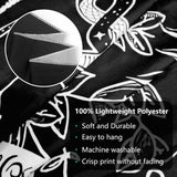 Tapiz gótico banner halloween negro blanco Hogar - Accesorios y Decoración Naty Shop