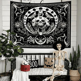 Tapiz gótico banner halloween negro blanco Hogar - Accesorios y Decoración Naty Shop