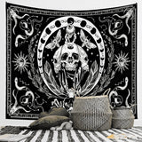Tapiz gótico banner halloween negro blanco Hogar - Accesorios y Decoración Naty Shop