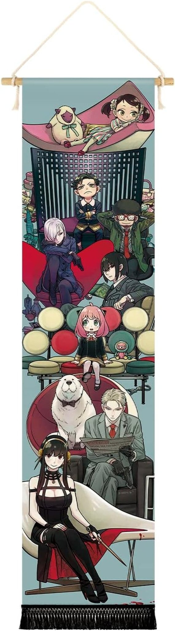 Tapiz colgante lienzo wall art banner anime Hogar - Accesorios y Decoración Naty Shop Pintura-Personajes