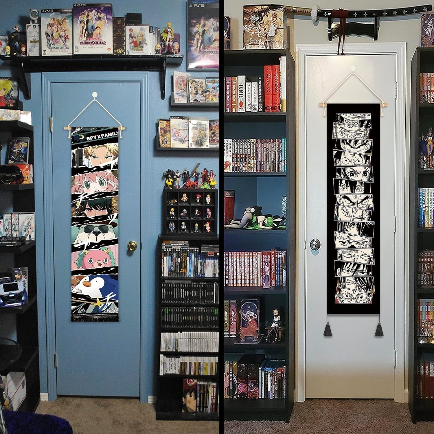 Tapiz colgante lienzo pared arte banner anime Hogar - Accesorios y Decoración Naty Shop