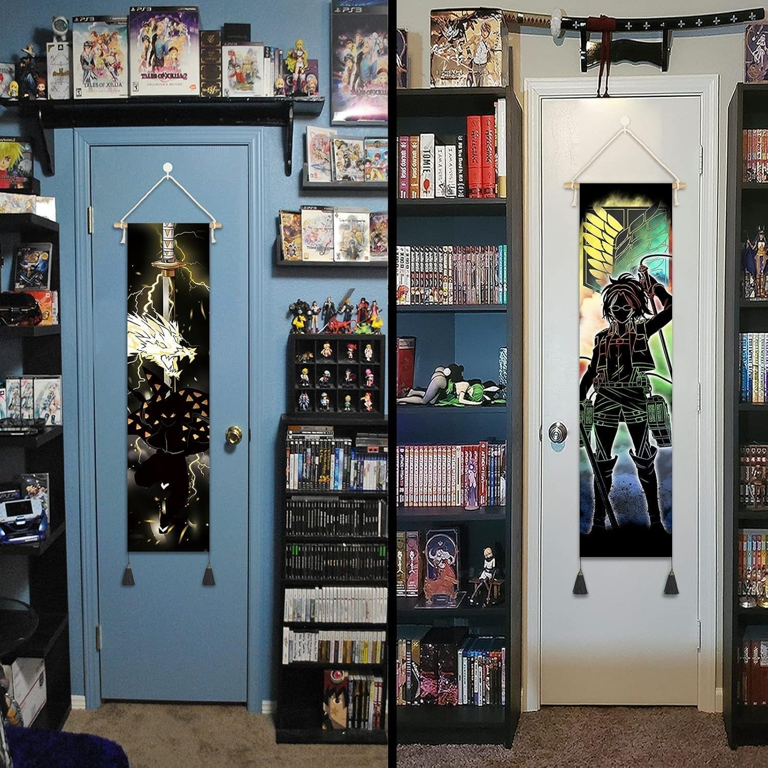 Tapiz colgante lienzo cuadro pared personajes japoneses Hogar - Accesorios y Decoración Naty Shop