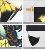 Tapiz colgante lienzo cuadro pared personajes japoneses Hogar - Accesorios y Decoración Naty Shop