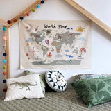 Haokaini tapiz mapamundi cama bebe foto Hogar - Accesorios y Decoración Naty Shop